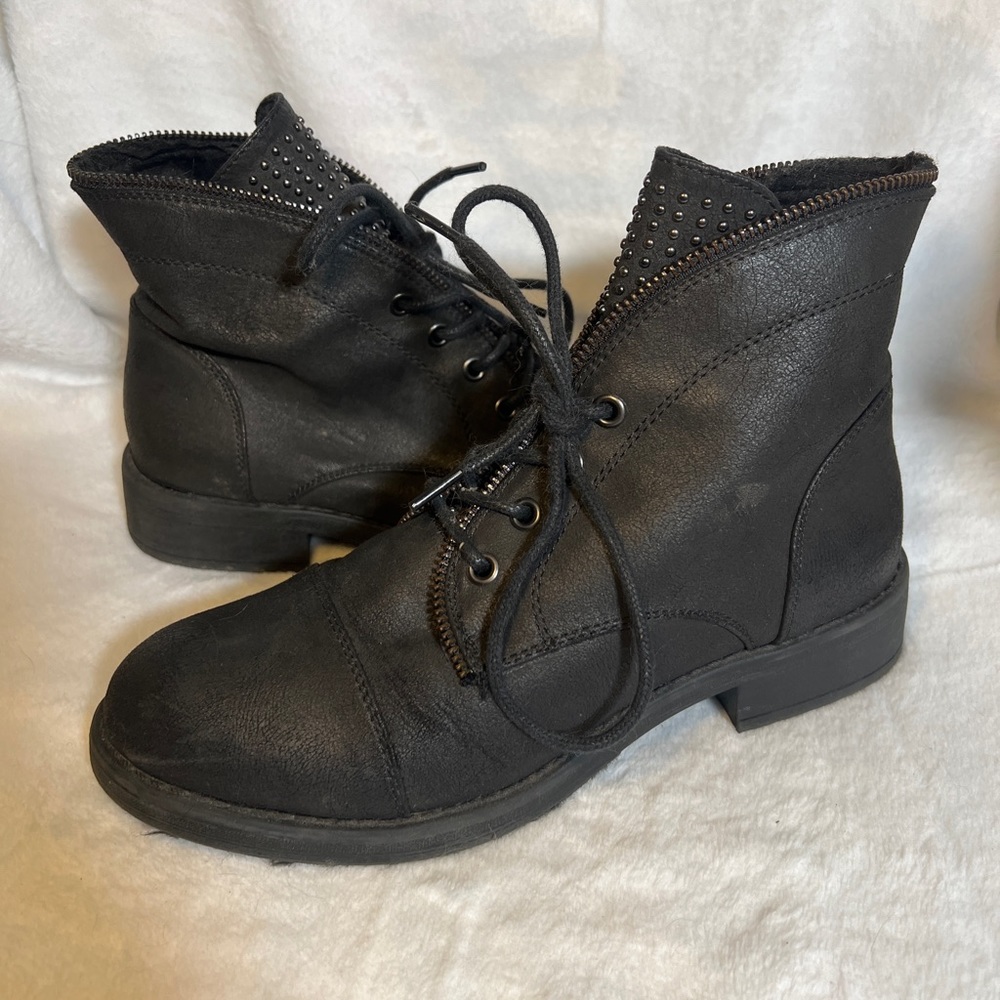 Maurices Black Studded Boots